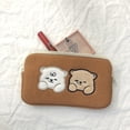 thumbnail image 3 of Neceser cosmético HUOGUO con bordado de dibujos animados con dos osos, 3 of 3