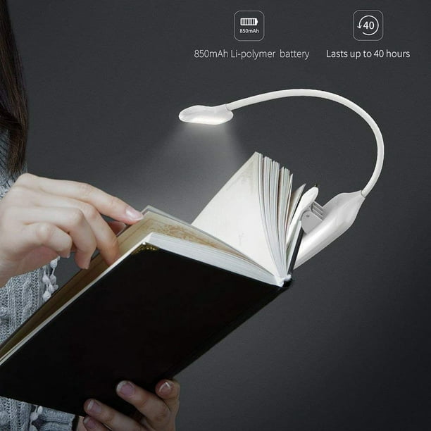 Rechargeable LED USB Livre Lumière Lecture Lampe Livre Flexible