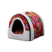 Dog House, Winter Warm All Season House Bed House Villa Closed Winter Dog House Pets, and Dog Christmas Gift