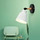 thumbnail image 5 of Xihbxyly Lámpara de Pared, Diseño Moderno de Hierro, Opciones de Color Blanco y Negro, Tamaño Compacto para Mesita de Noche o Pasillo, Fuente de Luz E27, Iluminación Elegante y Práctica, 9 Pulgadas,, 5 of 7