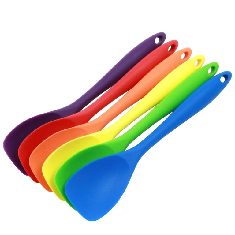 Silicone spatula scraper spoon small, large ,Combo deals for cooking 8  coloursUK