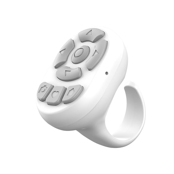 Seitruly Anillo de control remoto para ajuste de volumen y cambio de página Dispositivo de cambio de página con control remoto Electrónica blanco