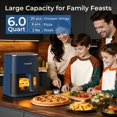 thumbnail image 3 of Freidora de aire Fullwill 6QT 12 en 1 multifunción 1700W, 3 of 7