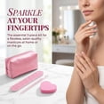 thumbnail image 2 of Nail File and Buffer Set,Buffer Block Nails Files Double Sided for Acrylic and Natural Nails,Manicure Tools Kit Nail Care Kit with 10 pcs Glitter Files,10pcs Heart Shape Buffers Blocks, 2 of 9
