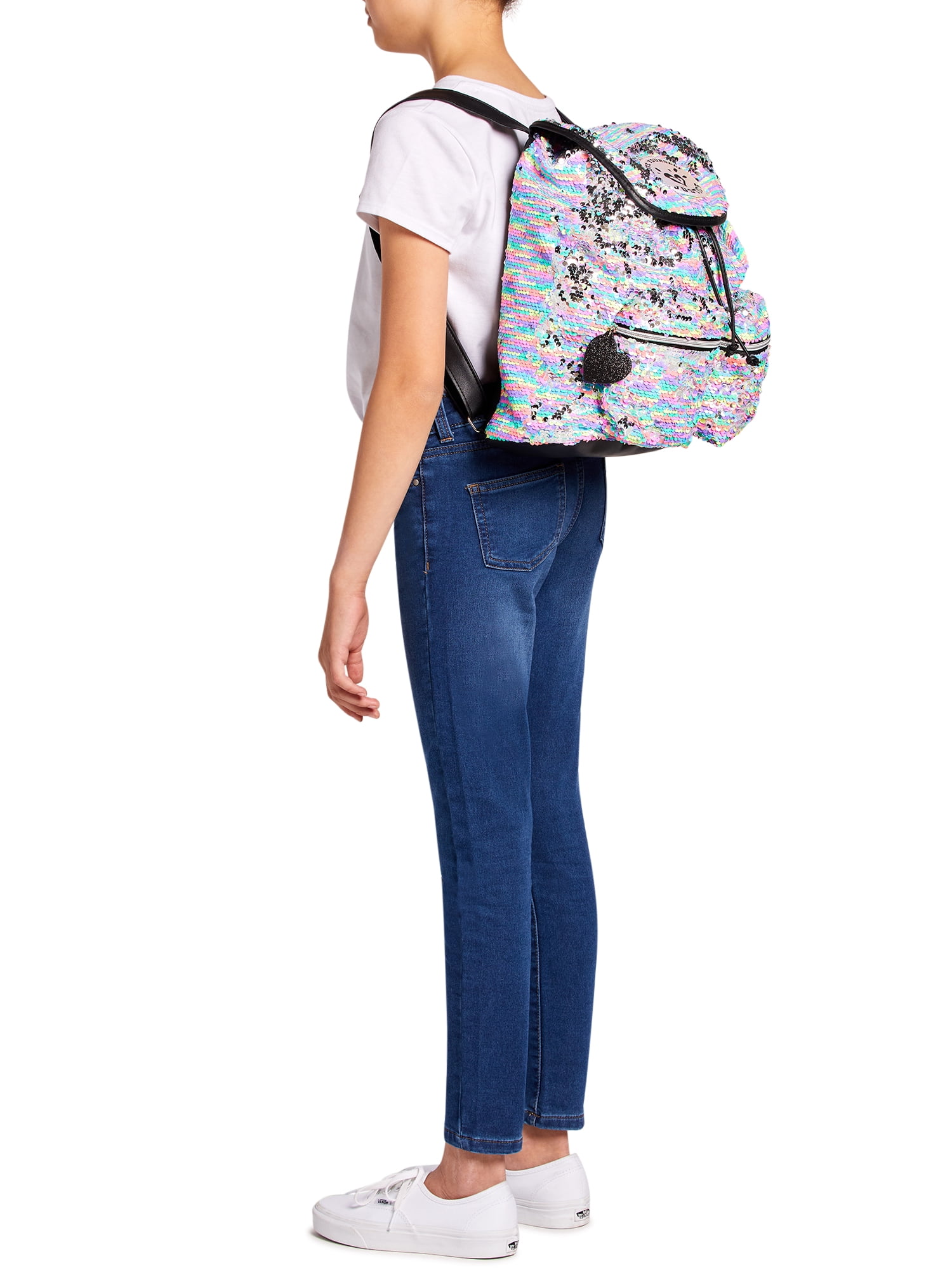 denim mini backpack justice Justice Girls Denim Tie Dye Mini Backpack