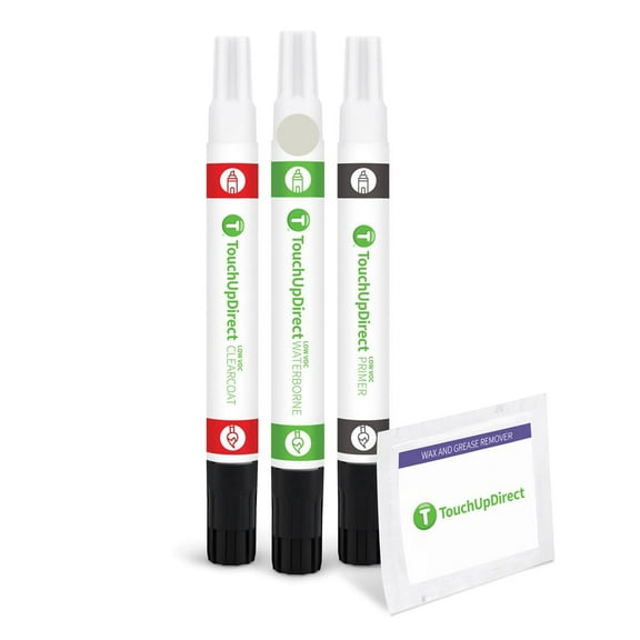 TouchUpDirect 1F7 Classic Silver Metallic Compatible With Toyota Exact Match Touch Up Paint Combo - Preferred Kit