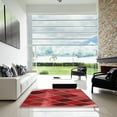 thumbnail image 7 of Ahgly Company Machine Washable Indoor Round Transitional Red Area Rugs, 6' Round, 7 of 7