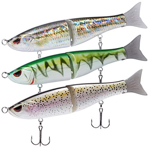 Bassdash Swimbaits Pike Trout Glide Baits Minnow Hard Fishing Lure 7in 7.2in 8in 