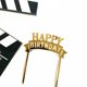 thumbnail image 2 of Adorno para tartas Hazyore Gold Happy Birthday, acrílico, 6 unidades, 2 of 9