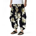 thumbnail image 6 of Giftesty Mens Cargo Pants Men's Retro Harlan Flying Squirrel Loose Home Pants, 6 of 9