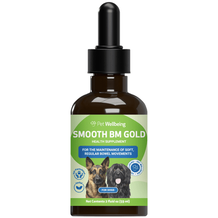 Pet Wellbeing Natural Dog Constipation Support - Smooth BM Gold 2oz (59ml)