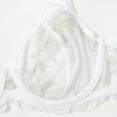 thumbnail image 6 of Wingslove Women's Sexy Lace Bra Plus Size Sheer Non Padded Unlined Underwire Bra,Vanilla 44C, 6 of 8