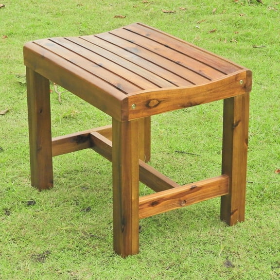 International Caravan Highland 22-inch Garden Bench, stain