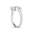 thumbnail image 4 of AFFY 0.05CT Natural Diamond "I Love You" Infinity Heart Promise Ring 14K White Gold over Silver-4.5, 4 of 7