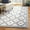 Ivory/Blue, variant on SAFAVIEH Chelsea Lara Floral Wool Area Rug, Ivory/Green, 1'8" x 2'6"