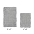 thumbnail image 6 of Better Trends 2 Piece Bathroom Rugs Set 100% Cotton, Soft Tufted Bath Mat, Water Absorbent & Reversible Bath Rug (Gray) Lilly Crochet Collection, 6 of 7
