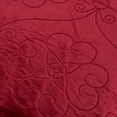 thumbnail image 2 of JML 3.3 lb Lightweight Embossed Plush Fleece Bed Blanket, Red, Full/Queen, 2 of 5