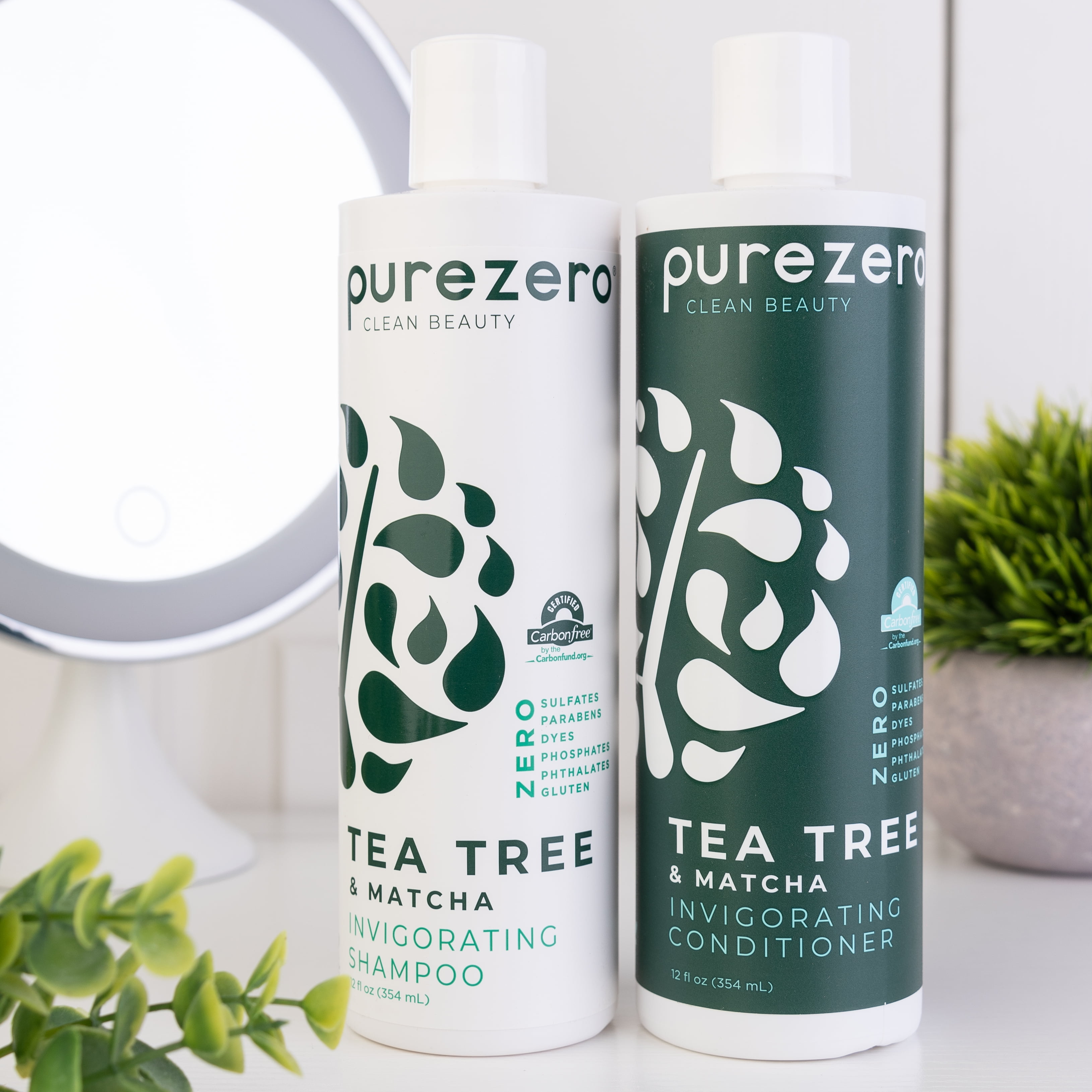 PUREZERO Tea Tree Matcha Shampoo, 12oz