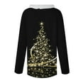 thumbnail image 5 of Lroveb Christmas Shirts for Women Holiday Tops Long Sleeve Faux V Neck T Shirt Xmas Tree Snowflakes Graphic Top Loose Blouse Graphic T Shirts, 5 of 5
