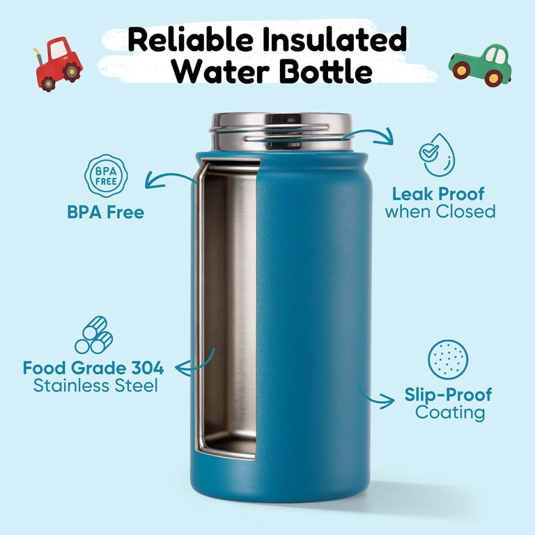 Hawsaiy 12oz Kids Insulated Water Bottle, Blue photo 8