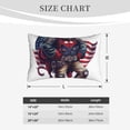 thumbnail image 4 of Uemuo Cool Patriotic Buffalo Cowboy Print Throw Pillow Case – Cozy & Soft Cushion Cover, Hypoallergenic Pillow Case for Sleeping, Perfect for Women with Envelope Closure-14"x20", 4 of 6