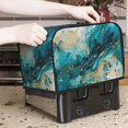 thumbnail image 7 of Kdxio Abstract Ocean Currents Print Toaster Cover Bread Machine Cover Fits for Most Standard 2 Slice Toasters,Keep Toaster Free From Dust And Fingerprint Oven Dustproof Cover, 7 of 7