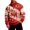Red, variant on Men's Quarter Zip Mock Neck Sweatshirt Western Bear Print Long Sleeve Pullover Casual Outdoor Hunting Top Warm Athletic Sweatshirt Black L