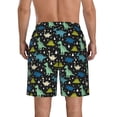 thumbnail image 3 of Naloa Dinosaur Men's Beach Shorts, Surfing shorts, Swim trunks, Quick Dry Swim Trunks for Surfing Beach Fun - Large, 3 of 9