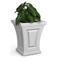 thumbnail image 3 of Mayne Cambridge 15"x 15"x 18" Tall Square White Self-Watering Polyethylene Planter, 3 of 6