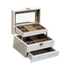 thumbnail image 4 of Joyero organizador de joyas de madera multifunción, elegante y ligero, bandeja para anillos de múltiples capas para tocador, pendientes y anillos., 4 of 9