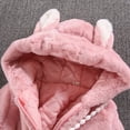 thumbnail image 3 of Hicidod Girls Fleece Jacke Cute Soft Hooded Fall Winter Coat Furry Faux Fur Warm Jacket Windproof Fashion Snowsuit Outwear, 3 of 7