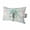 Pale-Blue, Cream, Tan, variant on Teal Palm Tree Outdoor Pillows for Chaise Lounge Chair Waterproof Lumbar Pillows with Insert&Adjustable Elastic Strap Beach Headrest Pillow Seaside Coastal Tree Tropical Botanical Pool Pillow 11"x16"