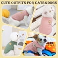 thumbnail image 4 of 4-Piece Breathable Dog Shirts for Small & Medium Pets – Comfortable Spring Outfits for Puppies and Cats(Large), 4 of 6