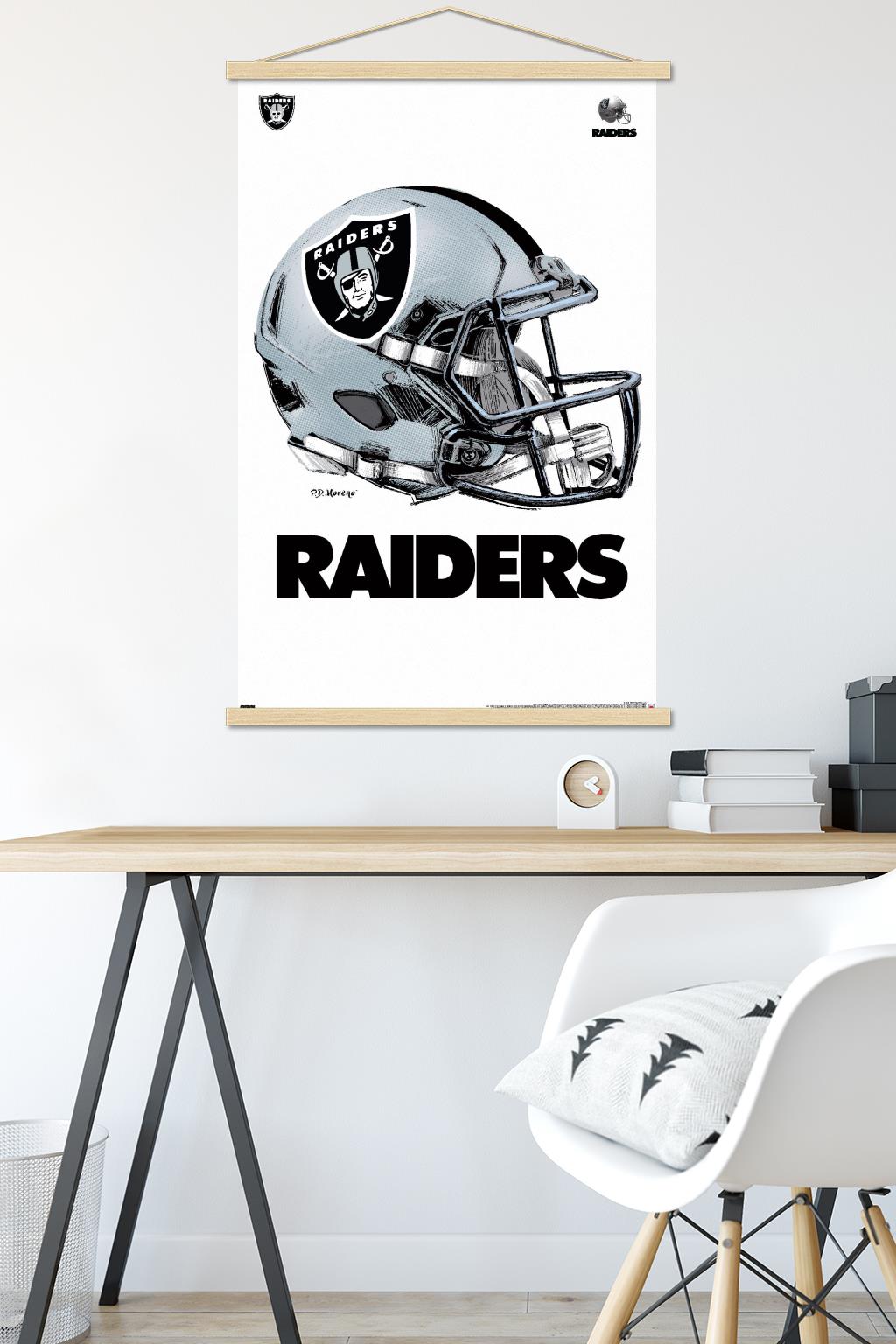 Trends International NFL Las Vegas Raiders - Drip Helmet 20 Wall Poster,  22.375 x 34, Premium Unframed Version