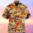 thumbnail image 5 of Camisas hawaianas de playa con estampado de animales en 3D para hombre y mujer, camisas de manga corta con personalidad Y2k, ropa con solapa, 5 of 5