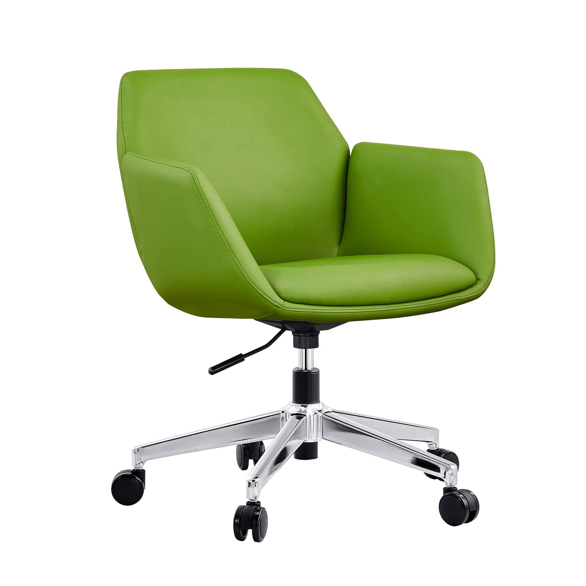 KARMAS PRODUCT Middle Back Office Chair for Home Adjustable PU Upholstered Modern Office Chair