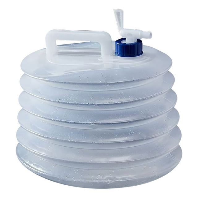 YOPTOP Portable Camping Water Container 5 Gallon Collapsible with Spigot - Leak Proof Heavy Duty BPA-Free Water Storage Bucket with Handle for Outdoor Hiking Travel Emergency Home Use,c_hot#47