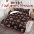 thumbnail image 3 of Yspwyqan Christmas Full Size Bedding Set, Cane Candy Soft Breathable Bed in a Bag Comforter with 2 Pillow Shams for Holiday Bedroom Guest Room Decor, 3 of 7