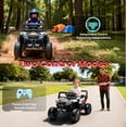 thumbnail image 2 of 12V Kids Ride On Electric UTV Car With Remote Control, Ride On Toys With Swing Function, Power Toddler Car With Anti-Slip Wheels, LED Lights, Music Player, Gift For Kids Aged 3-5, Black, 2 of 8