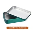 thumbnail image 3 of 1Pack 3.7x2.4x0.9 Inch Contenedores de Caja de Metal, Caja de Almacenamiento con Tapa, Verde, 3 of 7