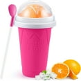 thumbnail image 4 of Slushie Maker Cup  Magic Quick Frozen Smoothies Cup  Cooling Cup  Double Layer Squeeze Slushie Maker Cup  Homemade Milk Shake Ice Cream Maker 1PCS/Green, 4 of 6