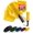Yellow, variant on Conlun Travel Inverted Umbrella Compact Windproof- Automatic reverse Umbrellas for Rain - Folding Portable 10 Ribs Large Umbrella