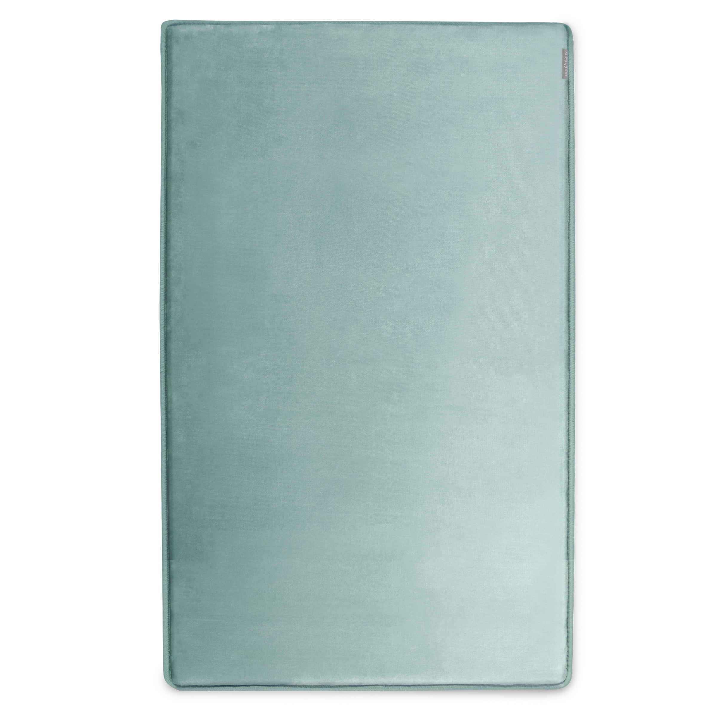Microdry Extra Thick SoftLux Infused Memory Foam Bath Mat, 21" x 34", Aqua