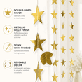 thumbnail image 5 of Graduation Party Decoration Banner Gold Star for Birthday Streamers Glitter Star Paper Garland Hanging Decoration for Congrats Grad Wedding Birthday Favors 91.8ft, 5 of 7