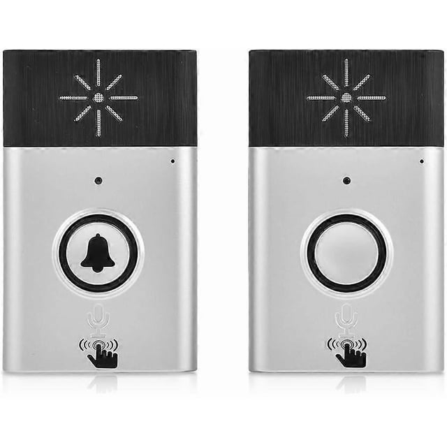 Wireless Doorbell, Smart Wireless Voice Two-Way Intercom Doorbell with 200m Operating Range Doorbell Kit Security System for Home, Office, Hotel.