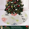 thumbnail image 6 of FMSHPON Hand Drawn Valentine's Day Hearts Xmas Christmas Tree Skirt Stand Mat for Holiday Party Decoration Indoor Outdoor 48 inches, 6 of 6