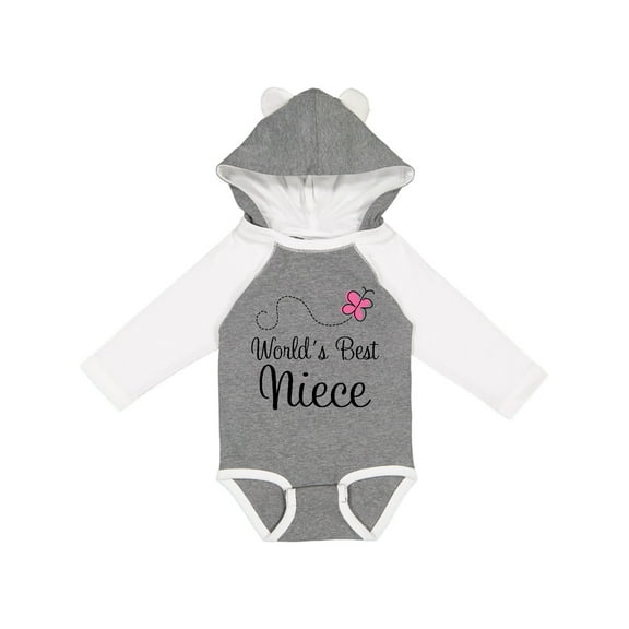 Inktastic Worlds Best Niece Girls Long Sleeve Baby Bodysuit
