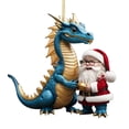 thumbnail image 1 of Adornos colgantes de dragón de Navidad acrílico realista para árbol de Navidad (D), 1 of 2