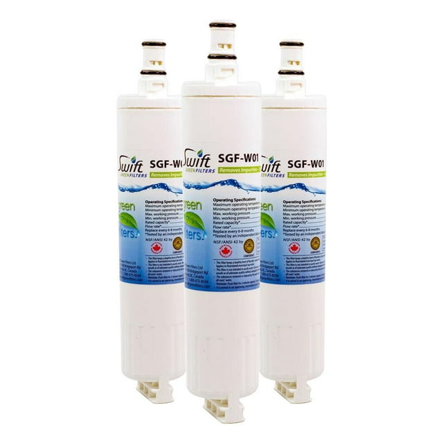 Swift Green Filters Remplacement pour Whirlpool 4396508 Réfrigérateurs Filtres à Eau (Lot de 3)