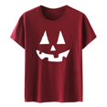 thumbnail image 4 of Red Halloween Costumes for Women Crew Neck Funny Halloween Party, Comfortable, Soft, Lightweight, Relaxed, Short Sleeve, XL, 4 of 4